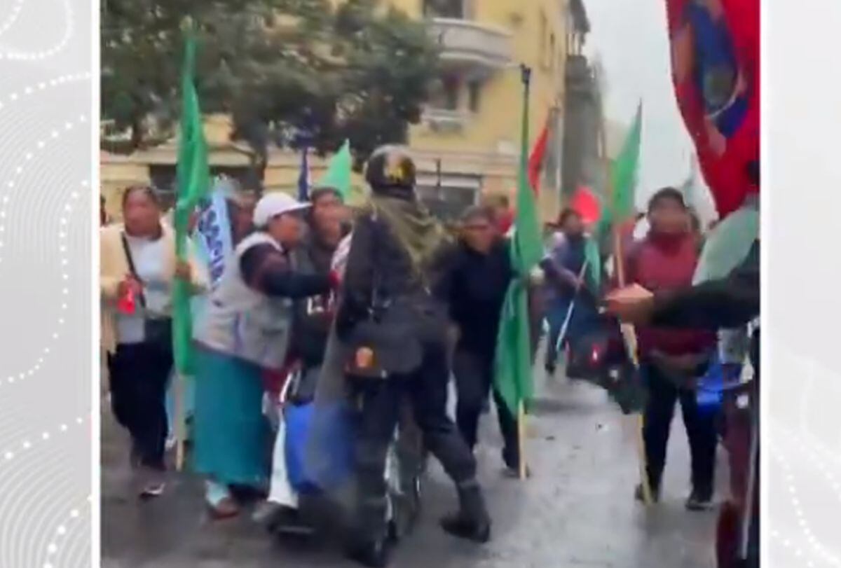 La Policía Nacional y Serenazgo detuvieron a los manifestantes. Foto: Canal N