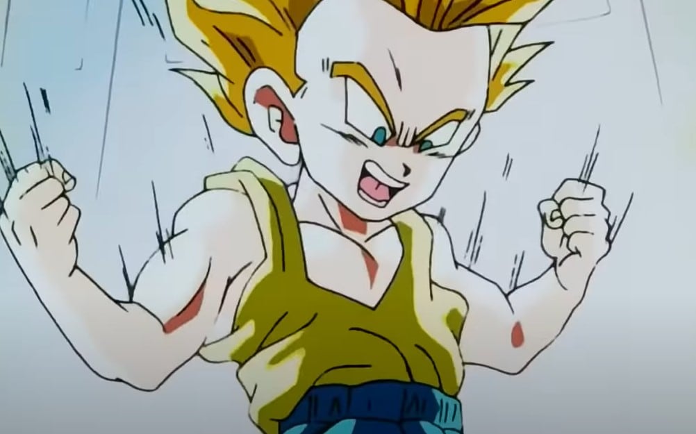 Trunks se convierte en Super Saiyajin cuando aún era un niño (Foto: Toei animation)