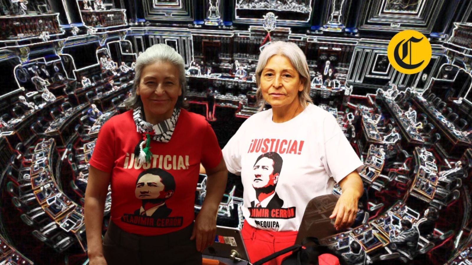 María Agüero, congresista de Perú Libre, es cuestionada desde Arequipa por sus declaraciones. (Composición: El Comercio)