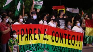 Bolivianos opositores al MAS protestan en Santa Cruz contra el triunfo de Luis Arce | FOTOS