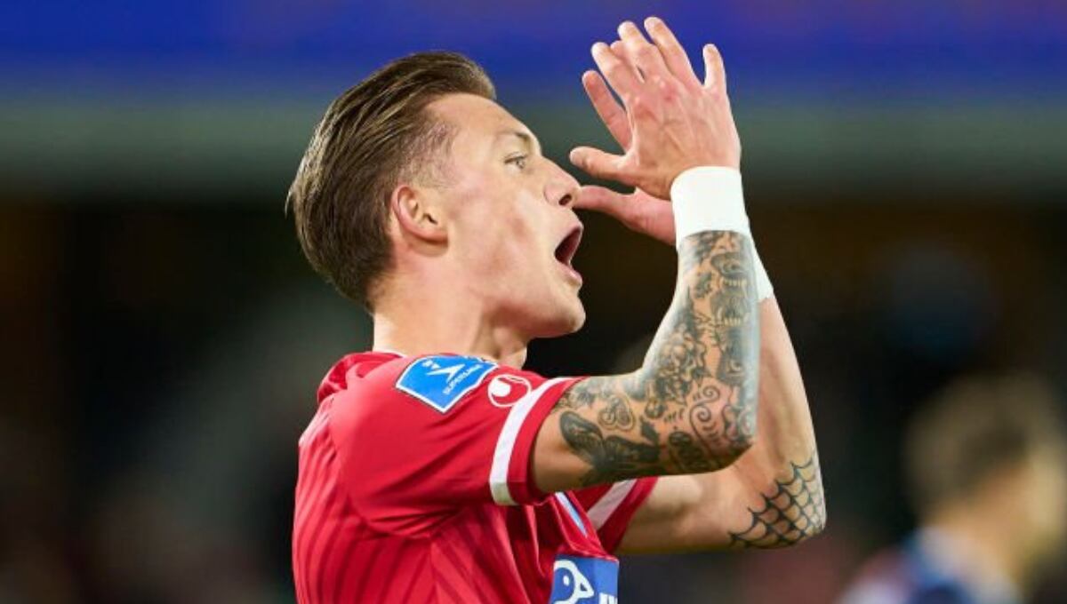 Oliver Sonne lleva 2 goles y 2 asistencias con el Silkeborg IF en la temporada 2023-24. (Foto: Getty Images)