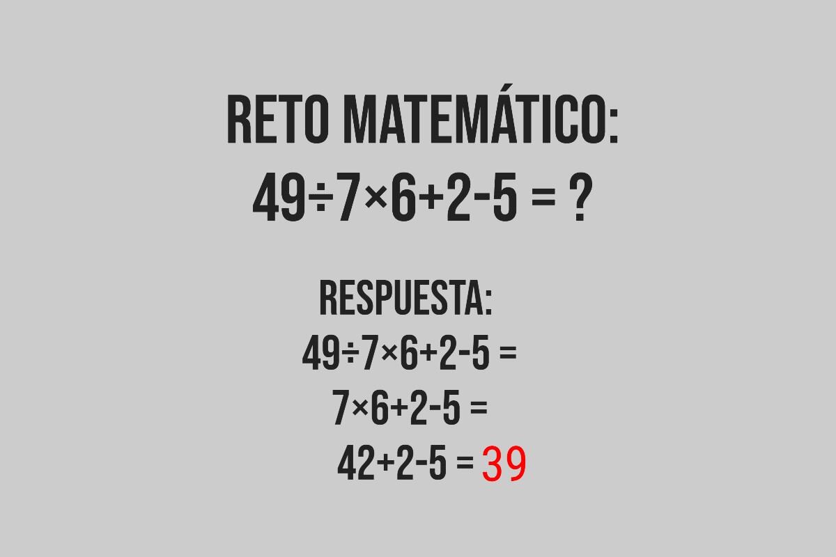 Aquí te dejo la solución del reto matemático para que compares tu respuesta. (Imagen: Mag)