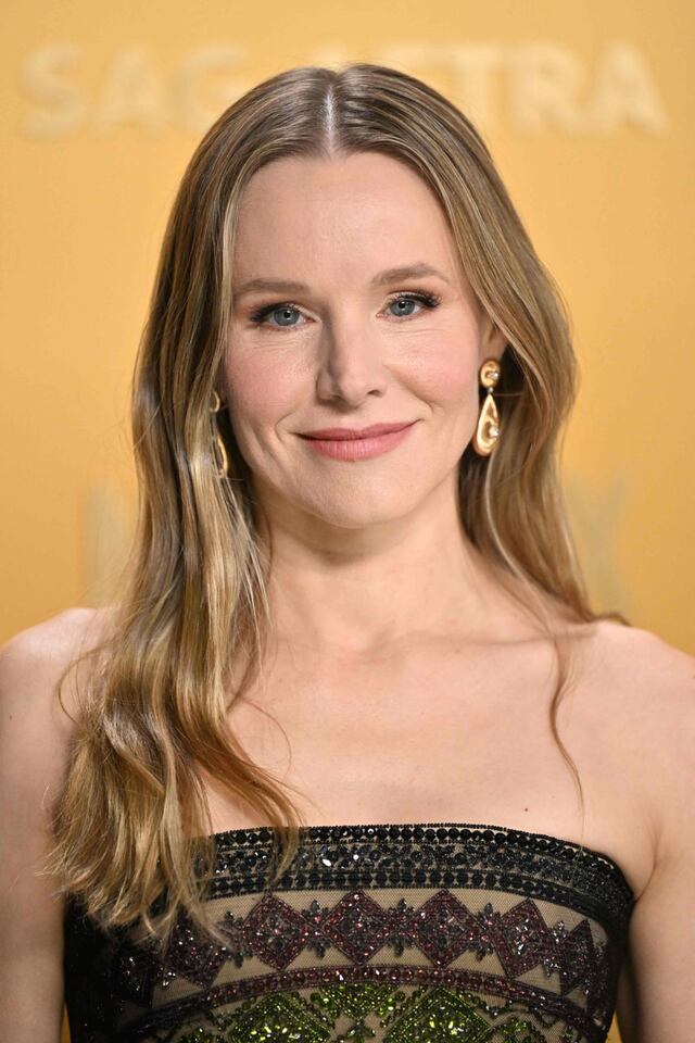 Kristen Bell en la alfombra roja de los SAG Awards 2025. (Foto: Agencias)