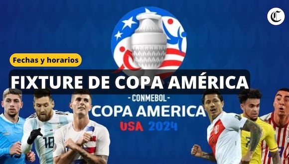 Copa América 2024, Fixture de partidos: Grupos y fechas de los partidos de Argentina, Perú, Colombia y más