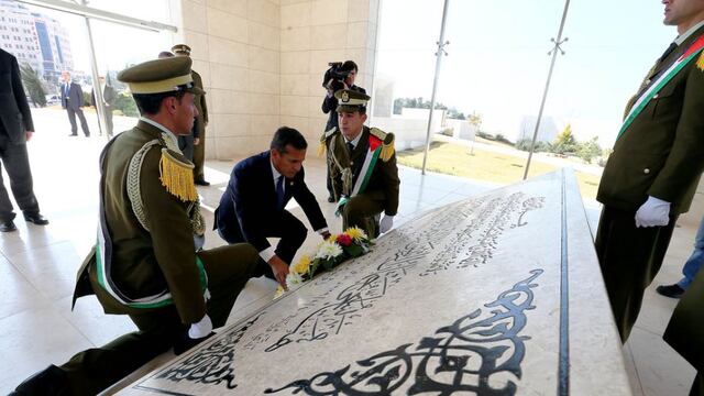 Humala visitó la tumba del líder palestino Yasser Arafat