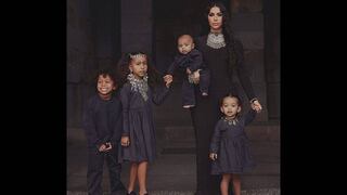 El perfecto viaje familiar de Kim Kardashian y sus cuatro hijos a la nieve