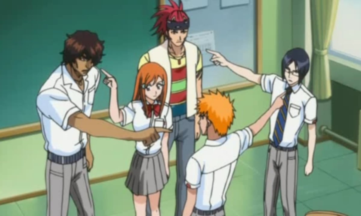 Ichigo y sus amigos en una escena divertida dentro de su escuela (Foto: Pierrot)