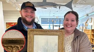 Pagó casi 3 dólares por una obra de arte en una tienda de segunda mano y luego quedó atónita al descubrir su verdadero valor