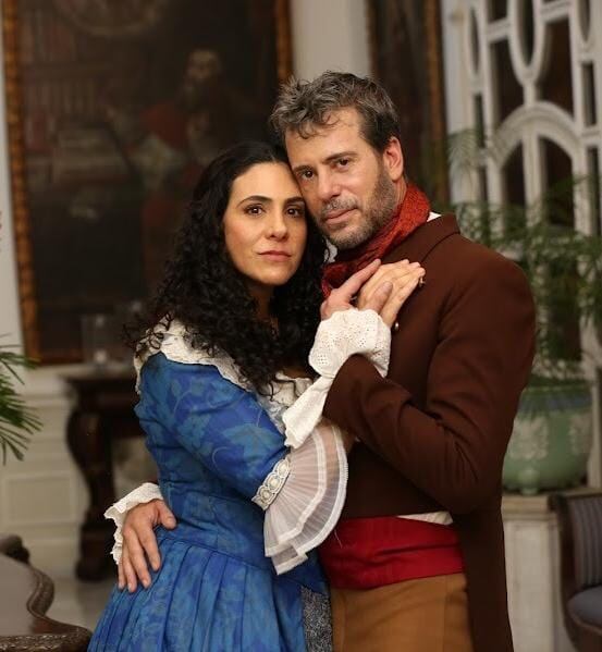 En la película Yerovi intrepreta a Flora Tristán y Bertie al capitán Zacarías Chabrié. (Foto: Javicho Rivero)