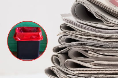 Lo puedes reutilizar: por qué debes colocar papel de periódico en el fondo de tu tacho de basura