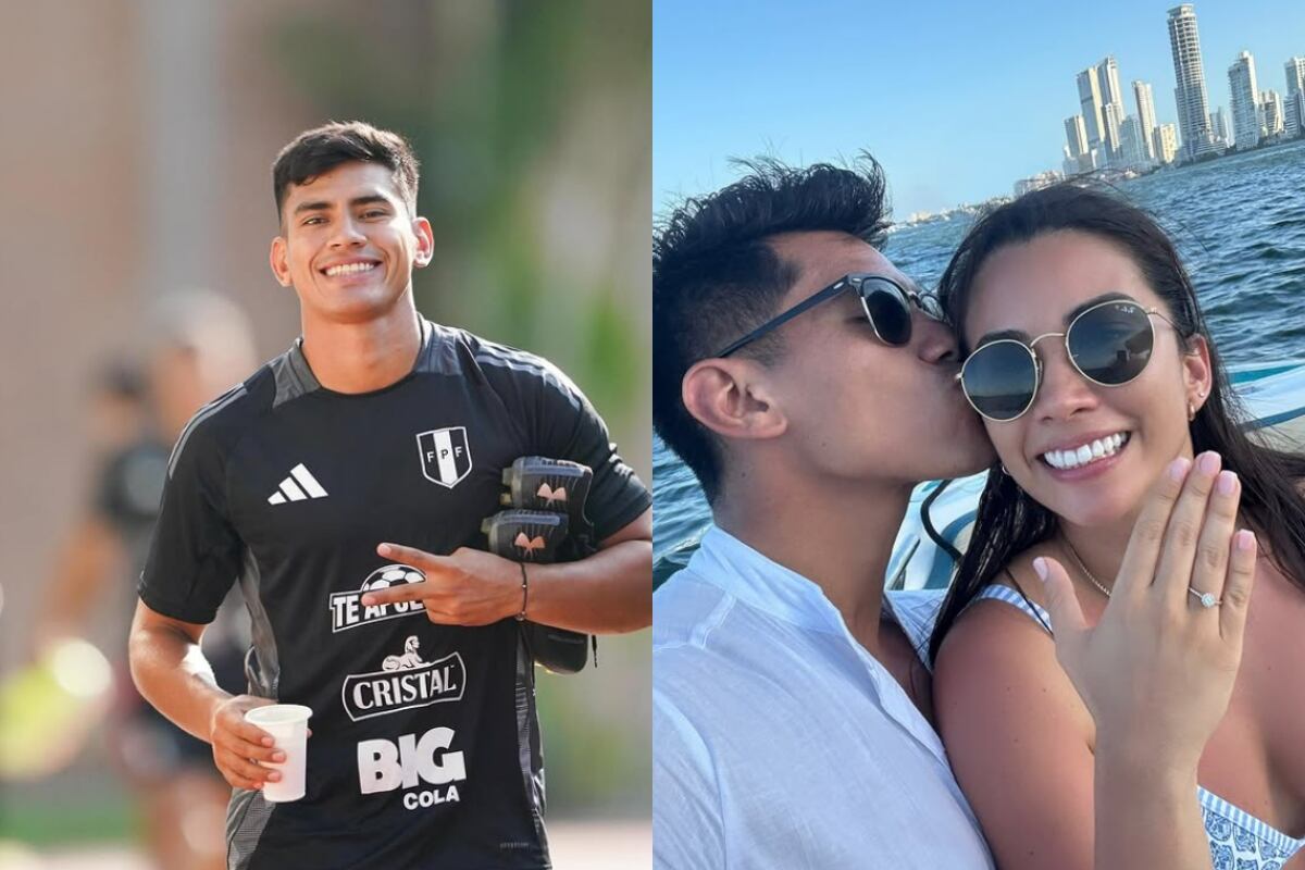 El futbolista José 'El Tunche' Rivera y la dentista cirujana Isabel Sifuentes anunciaron su compromiso en vísperas del Año Nuevo 2025. (Foto: Composición)
