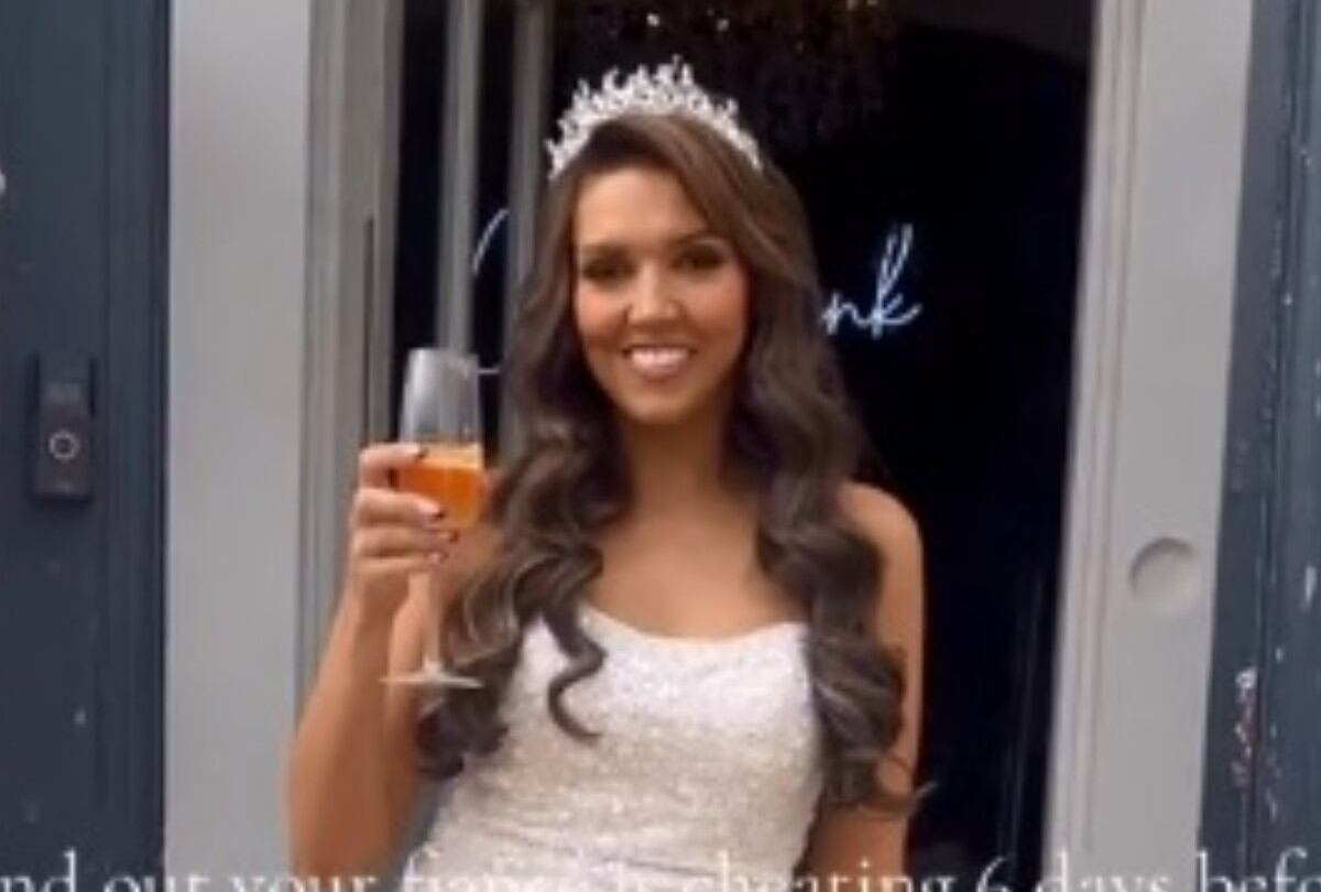 VIDEO VIRAL: descubrió días antes de casarse que su novio la había engañado y sorprendió a todos con lo que hizo. (Foto: @beth2841)