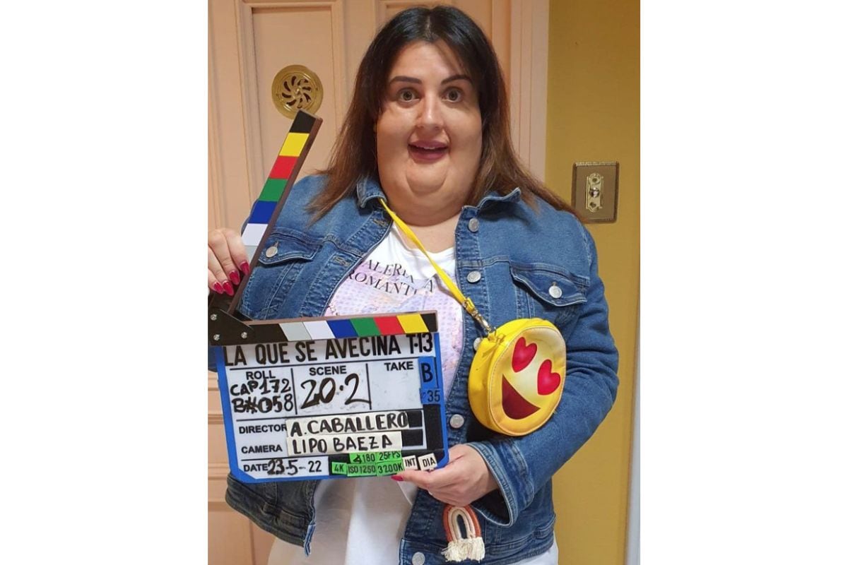 La artista en el rodaje de "La que se avecina 13" (Foto: Miren Ibarguren / Instagram)