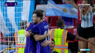 Con un lujo de Messi: Julián Álvarez marcó el 1-0 de Argentina vs. Emiratos Árabes | VIDEO