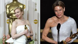 Oscar 2020: Renée Zellweger recibe el premio vestida de blanco, como en el año 2004 | FOTOS 