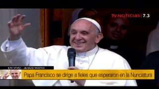 Las primeras palabras del papa Francisco al pueblo peruano