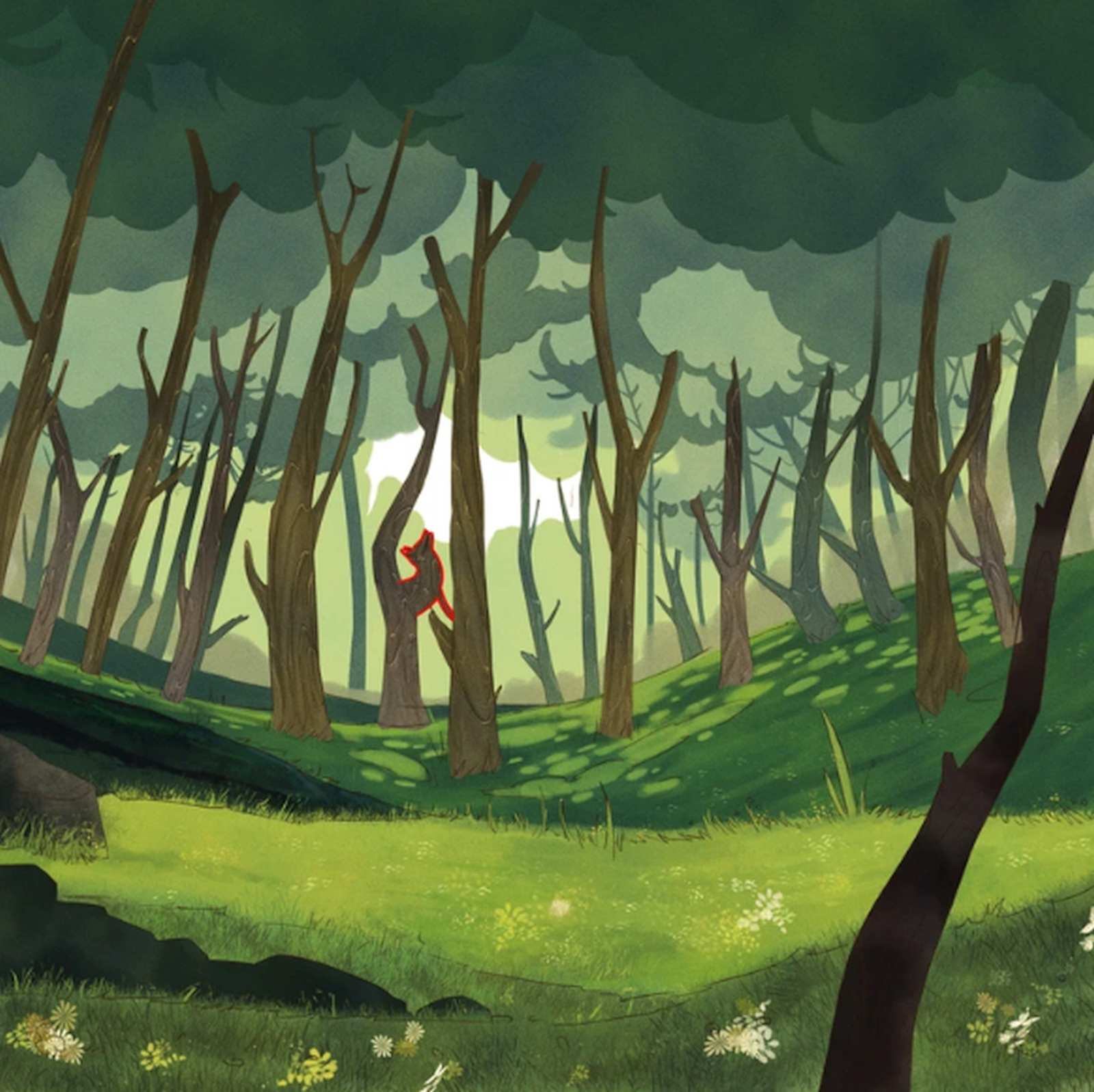 RETO VISUAL | En esta imagen se indica la ubicación del zorro. (Foto: genial.guru)