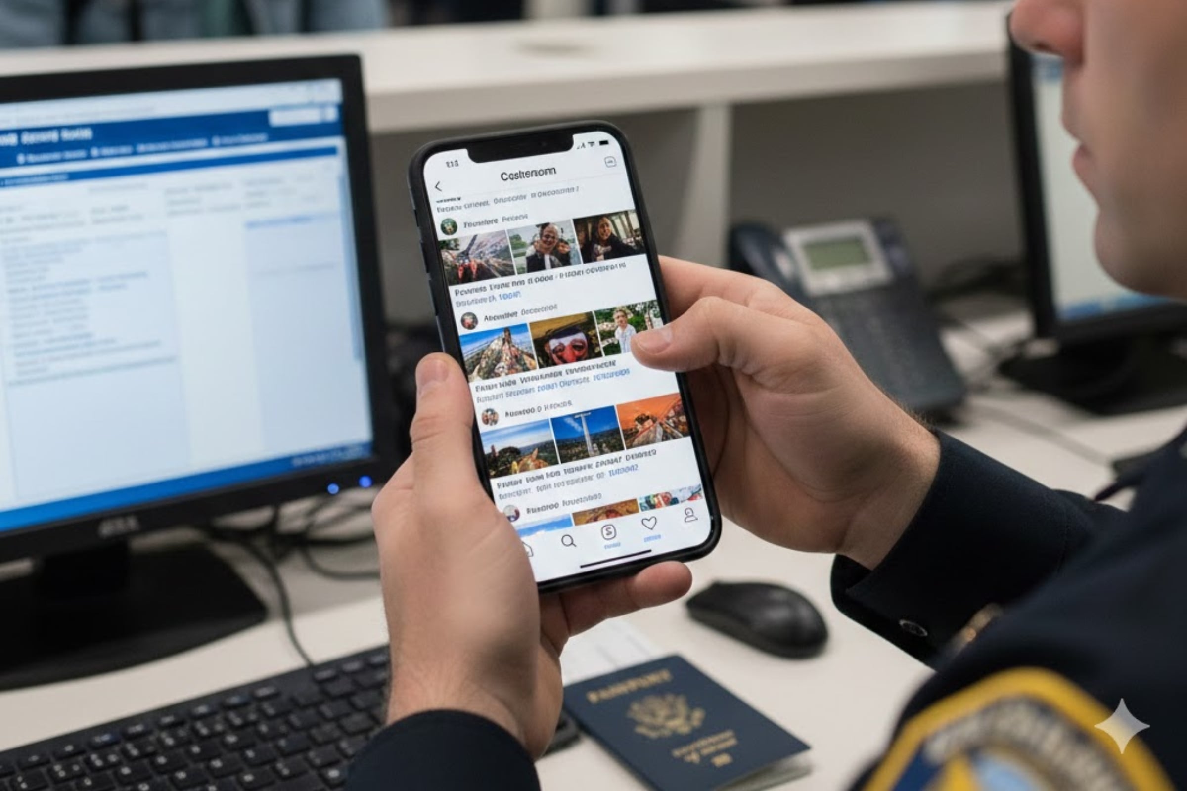 Hay algunas publicaciones en redes sociales que pueden complicar tu ingreso a Estados Unidos (Imagen creada por El Comercio MAG usando la IA de Gemini)