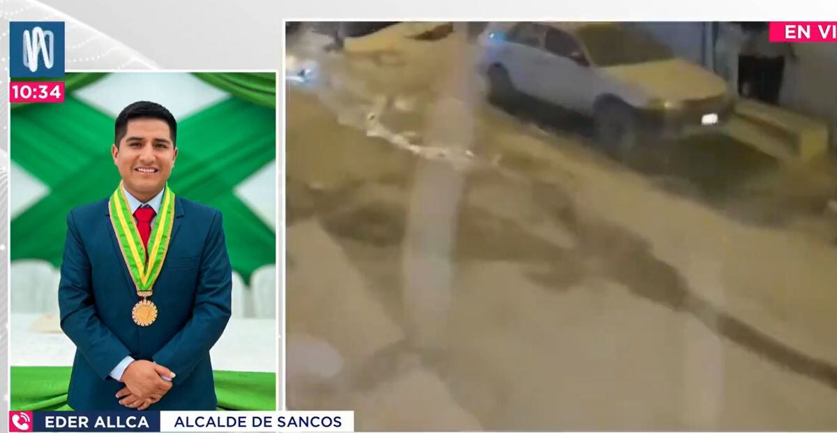Eder Allca, alcalde de Sancos, pide ayuda al Gobierno central para asistir a la población que quedó aislada tras el sismo de magnitud 7 que sacudió gran parte de Arequipa | Foto: Captura de video / Canal N