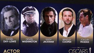 Premios Óscar 2013: estos son los actores que compiten por una estatuilla