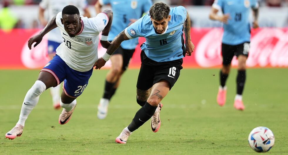 Estados Unidos no pudo ante Uruguay por la fecha 3 de la Copa América.