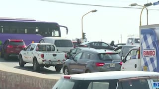 Reportan intenso tráfico en el cruce de la av. Morales Duárez con Faucett