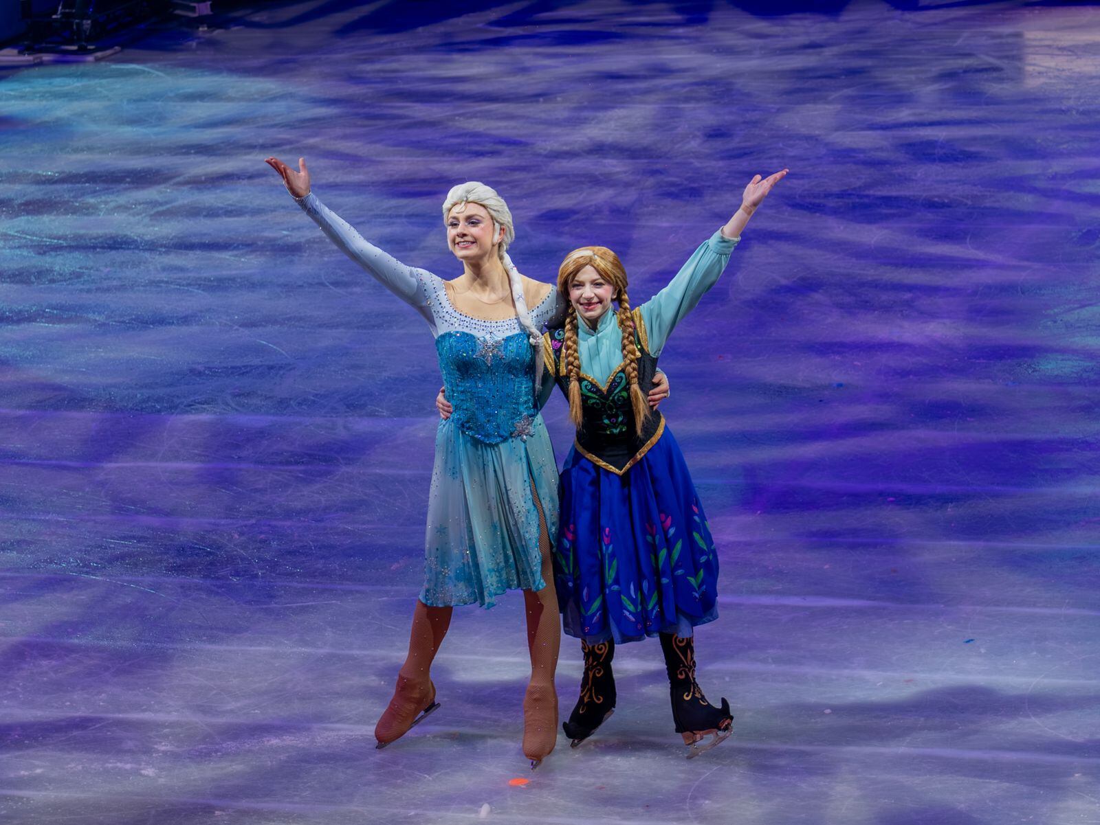 Las más ovacionadas de la noche fueron las hermanas Elsa y Anna, acompañadas por Olaf y Kristoff. (Foto: Difusión)