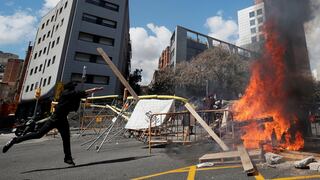 Violentos altercados entre independentistas y partidarios de Vox en Barcelona | FOTOS