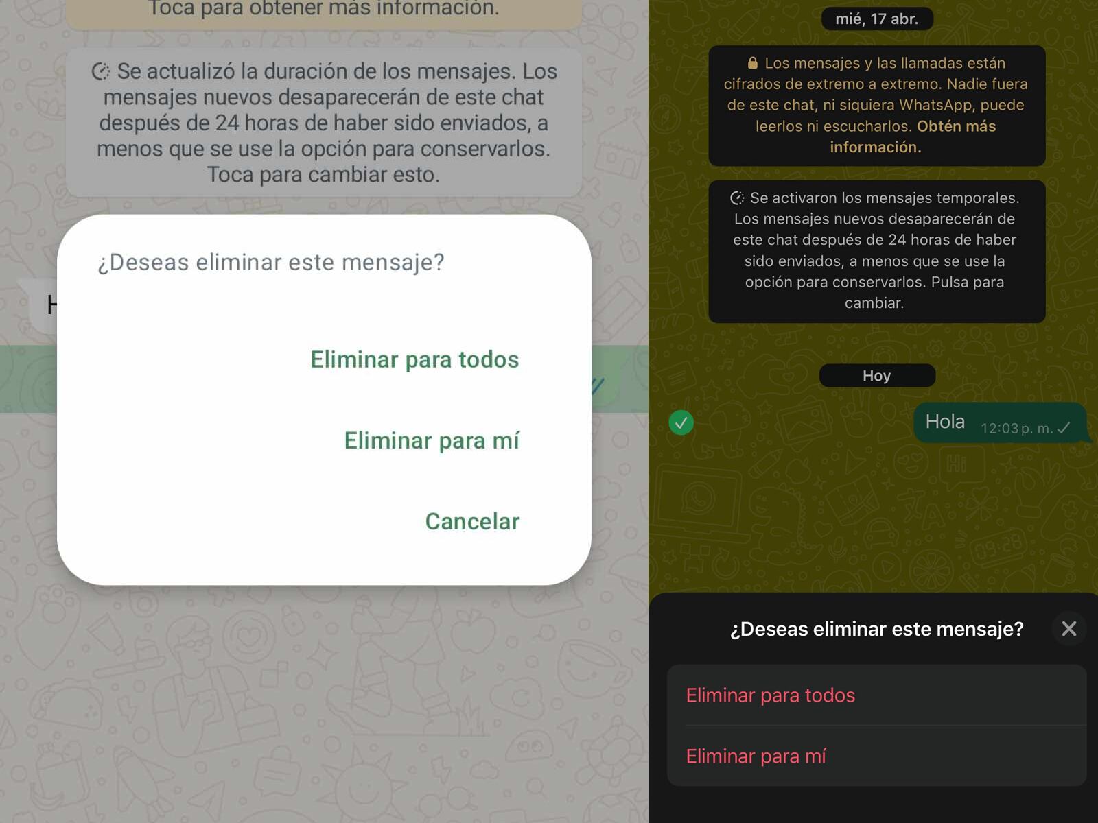 WHATSAPP | Recuerda que solo tienes cerca de 60 segundos para eliminar ese mensaje leído en WhatsApp. (Foto: MAG - Rommel Yupanqui)