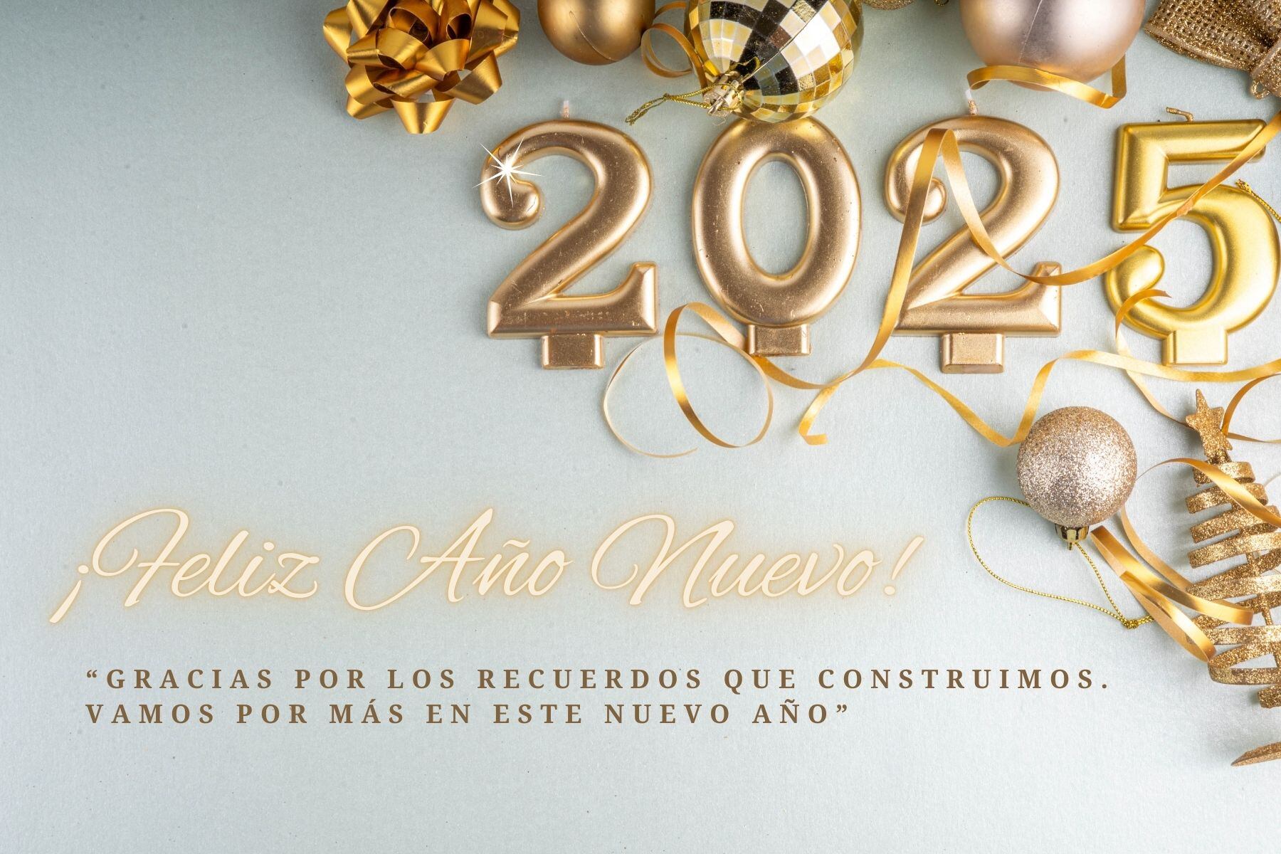 Escoge las mejores imágenes de las tarjetas con frases bonitas del Año Nuevo 2025 para que puedas enviar a tus amigos y a la familia este 31 de diciembre vía WhatsApp, Instagram, Telegram, Facebook y TikTok (Foto: Canva.com)