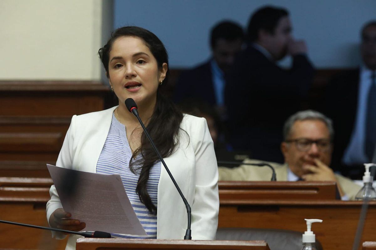 Edith Julón no cosignó el nombre de su pareja Elder Fernández en sus declaraciones juradas. (Foto: Congreso)