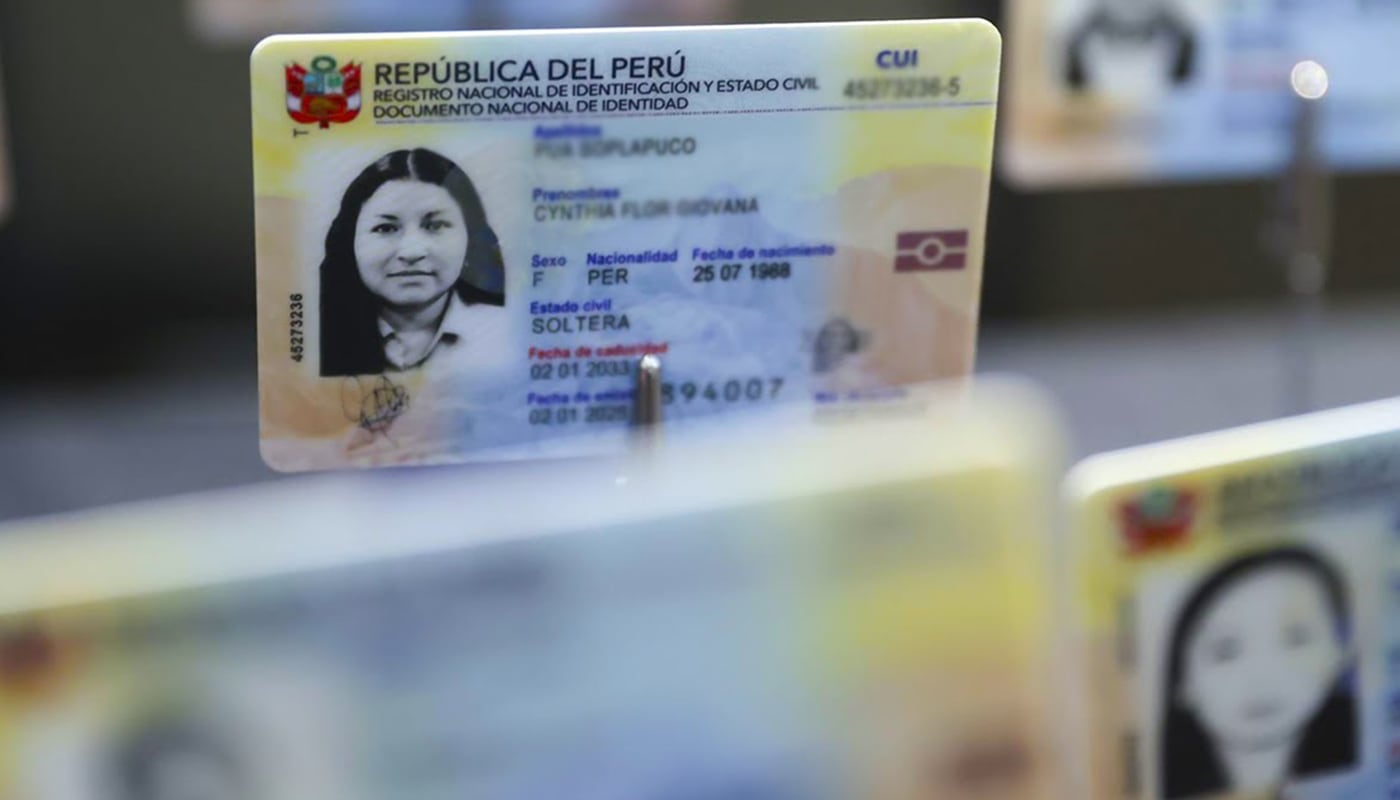 DNI electrónico. | Foto: Andina