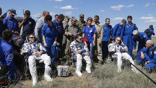 Regresaron a la Tierra tres tripulantes de la estación espacial