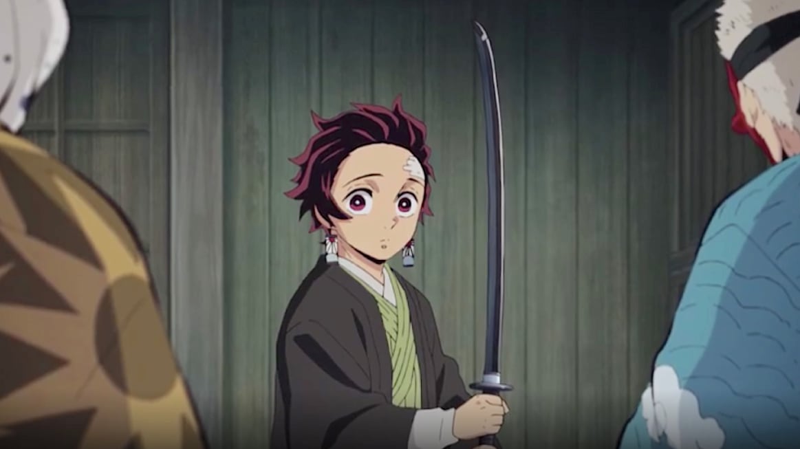 Tanjiro con su espada nichirin en "Kimetsu no Yaiba" (Foto: Ufotable)