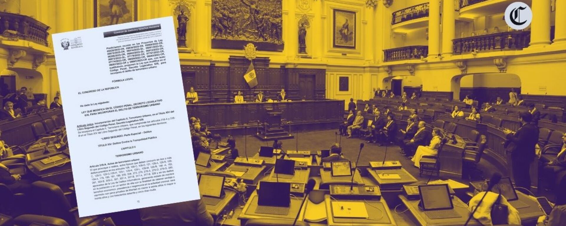 Ley sobre terrorismo urbano: ¿Qué dice la iniciativa que será vista en el pleno y qué bancadas la apoyarán?