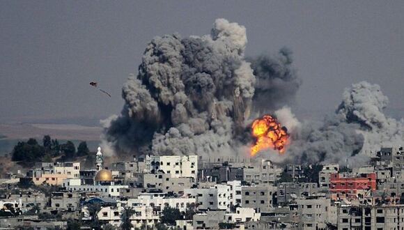 Bombardeo de Israel en Gaza. (Getty Images).