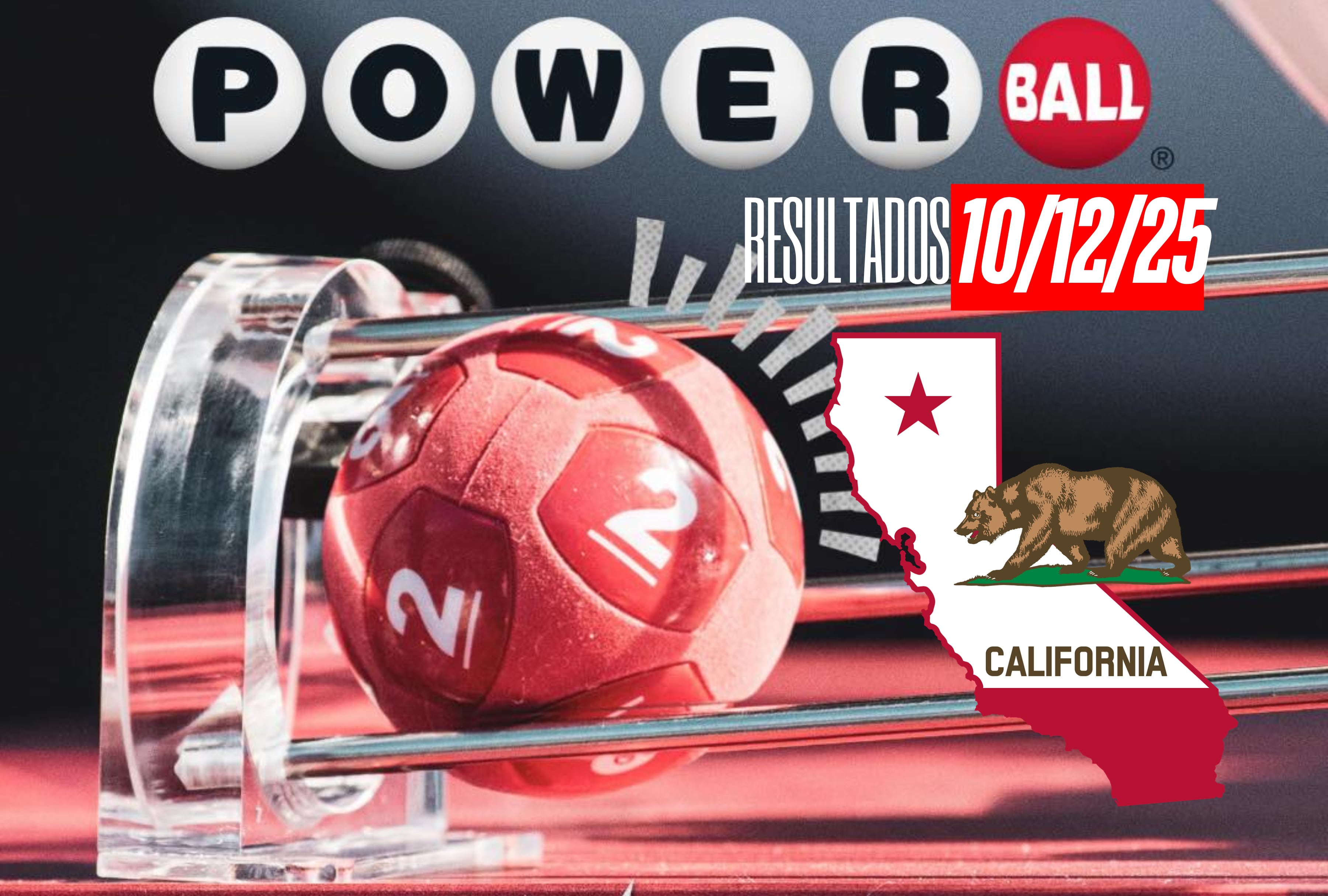 Consulta los números ganadores del Powerball en California del 10 de diciembre de 2025. Verifica tus boletos y entérate de los premios del sorteo más esperado. | Crédito: Powerball / Facebook / Imagen de OpenClipart-Vectors en Pixabay / Composición Mag