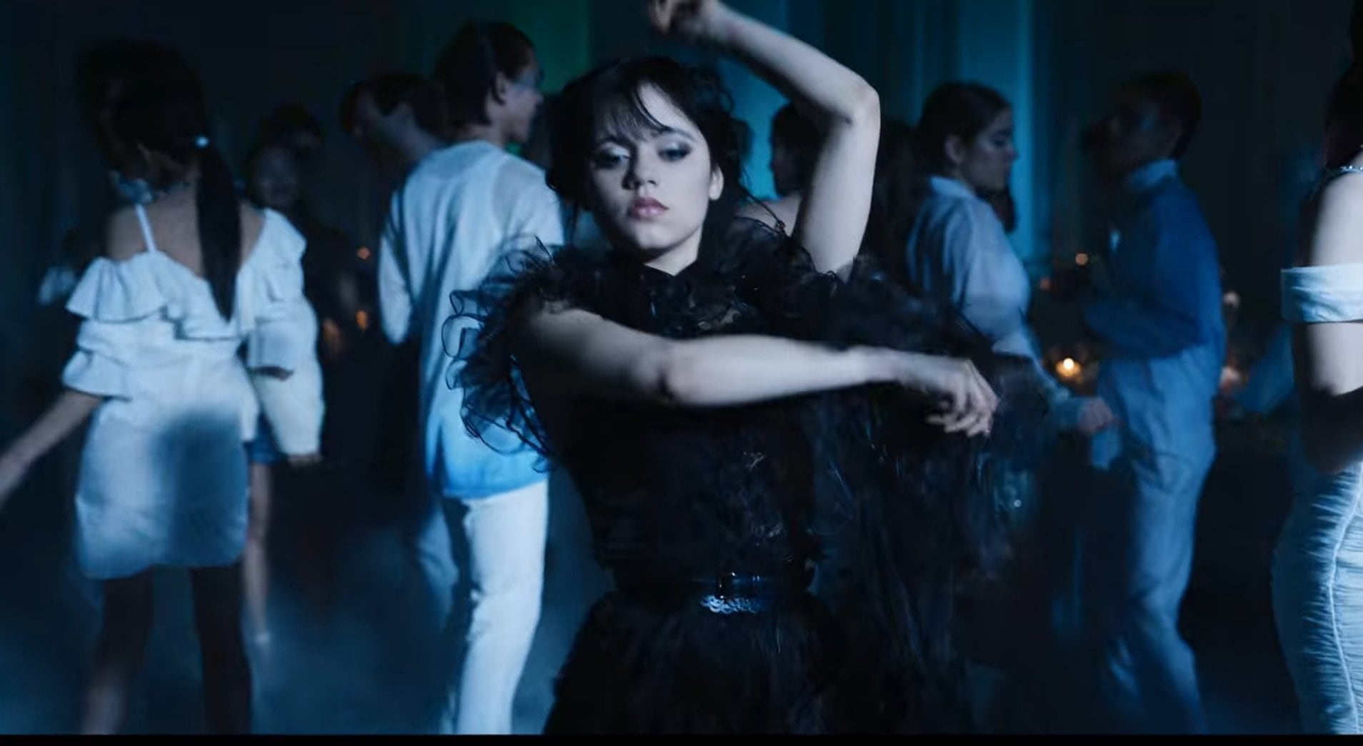 Merlina bailando en una escena de la serie (Foto: Netflix)