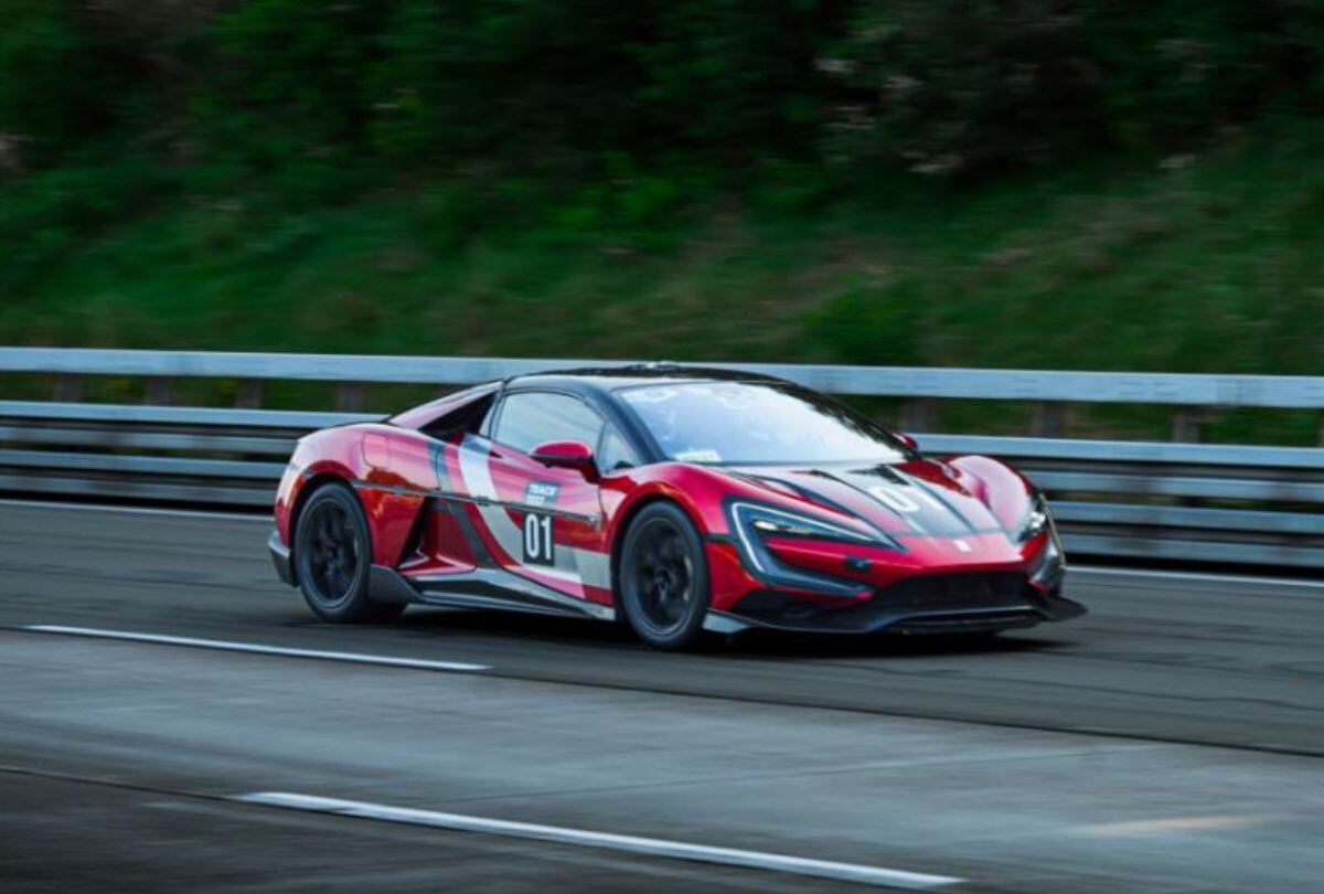 El U9 Track Edition durante la prueba de velocidad. (Foto: BYD)