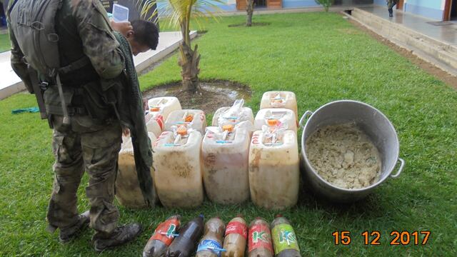 Destruyen laboratorio de cocaína que funcionaba en el Vraem