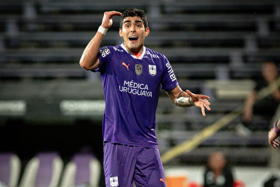 Alfonso Barco anotó su segundo gol consecutivo con la camiseta del cuadro violeta (Foto: Defensor Sporting / X)