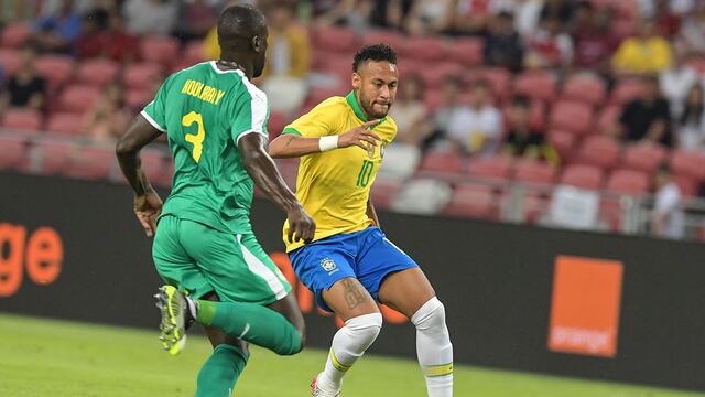 Brasil y Senegal empataron 1-1 en el amistoso internacional FIFA jugado en Singapur