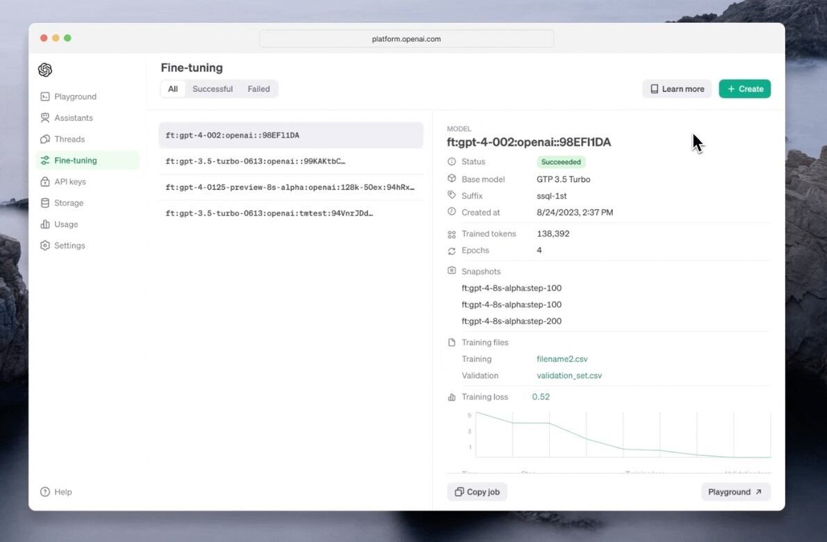 OpenAI ya te permite personalizar GPT-4o con tus datos de entrenamiento.