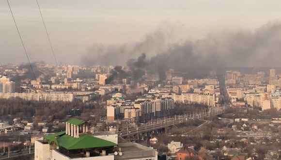 La Armada ucraniana realizó un ataque en el centro de la ciudad rusa de Belgorod | Foto: Captura de video / @nexta_tv