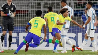 Argentina sigue sin ganar: perdió ante Brasil por el Sudamericano Sub 20