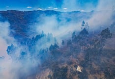 La Libertad: autoridades y pobladores unen esfuerzos para controlar incendio forestal de gran magnitud en Usquil