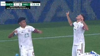 Santiago Giménez anotó el 1-0 de México sobre Nigeria | VIDEO