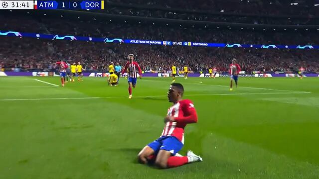 Golazo de Atlético Madrid: Lino marca el 2-0 sobre Borussia Dortmund por Champions League | VIDEO
