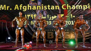 Las mejores imágenes del concurso de culturismo Mr. Afganistán