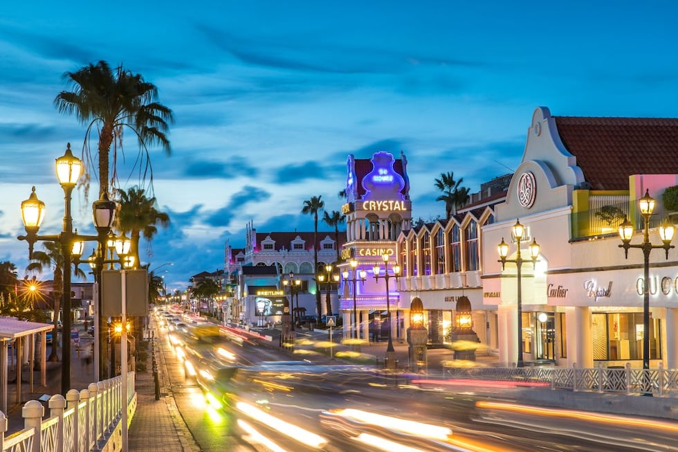 Aruba también ofrece propuestas nocturnas vibrantes.